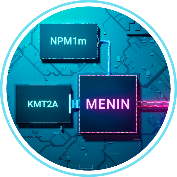 Image of a circuit board representing the Menin Pathway